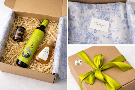 Pachet cadou mediteranean ulei masline crema alune miere greceasca [1]