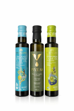 Ulei de măsline extravirgin - Trio Degustare – Selecție de uleiuri extravirgine grecești 3 x 250 ml