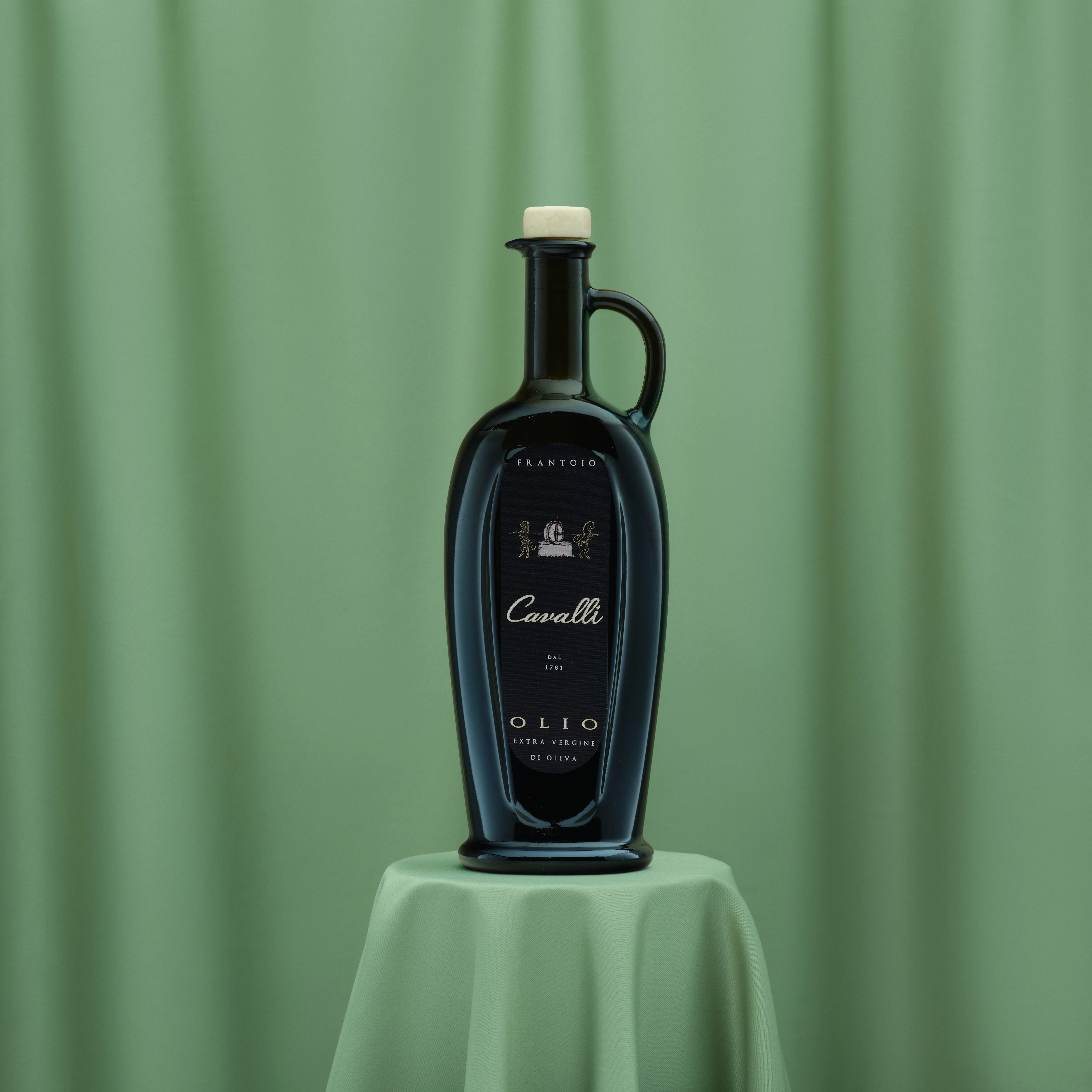 Sticlă ulei de măsline extravirgin Frantoio Cavalli Atena Amfora 250ml, design elegant reutilizabil, produs în Italia. [3]