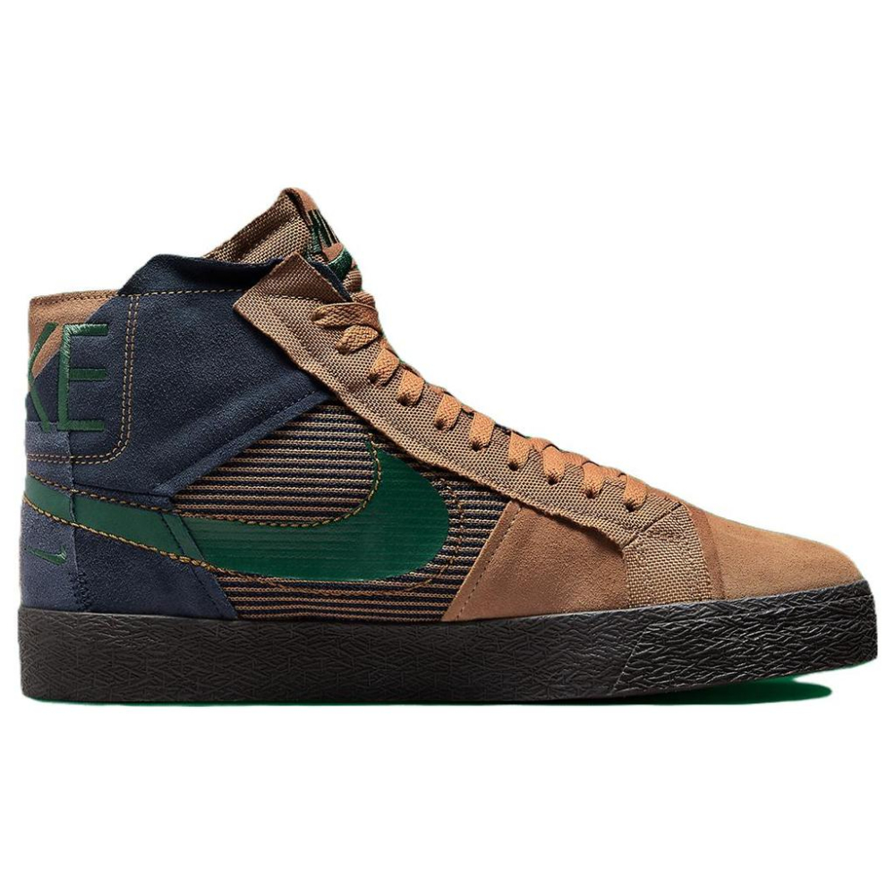 Nou Nike Sb Zoom Blazer Mid Premium Legend Maro Închis Obsidian Patchwork [5]