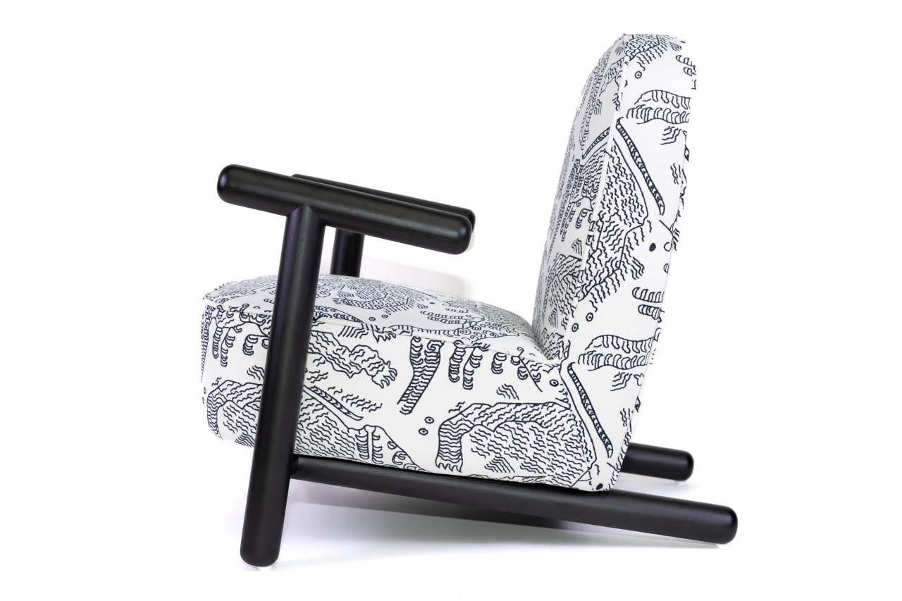 Fotoliu Yumo alb/negru [2]