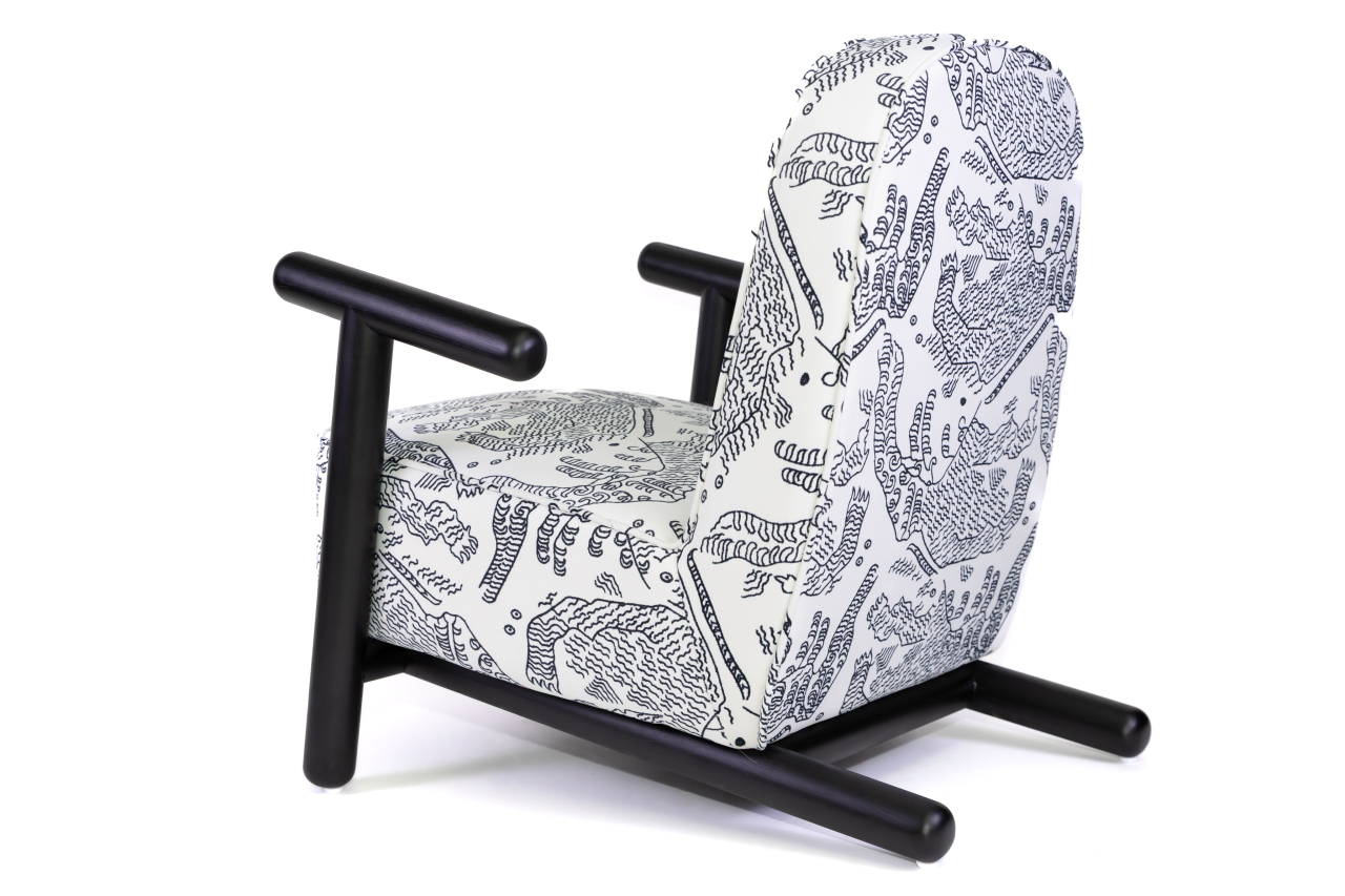 Fotoliu Yumo alb/negru [3]