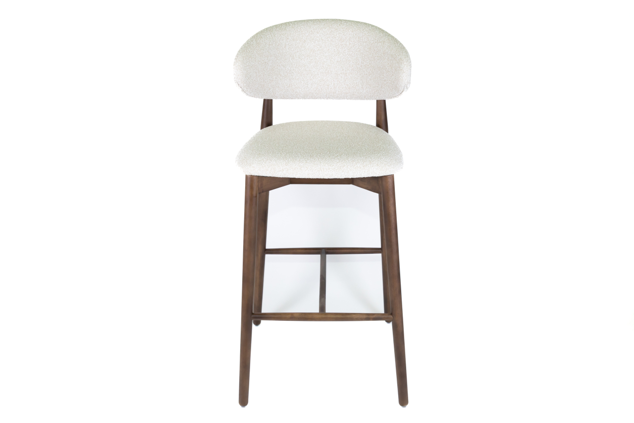 Scaun de bar alb Zido boucle [2]