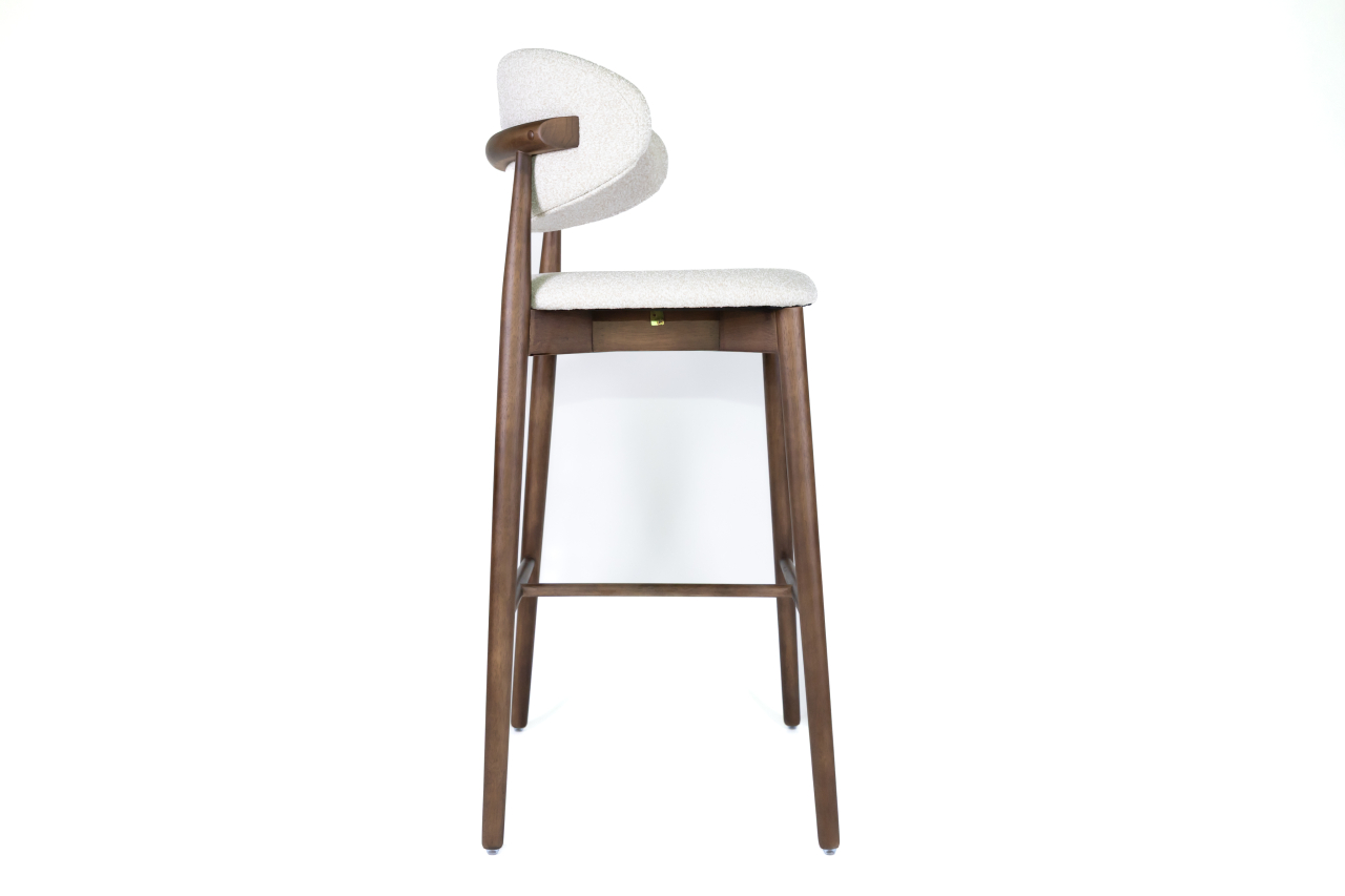 Scaun de bar alb Zido boucle [3]