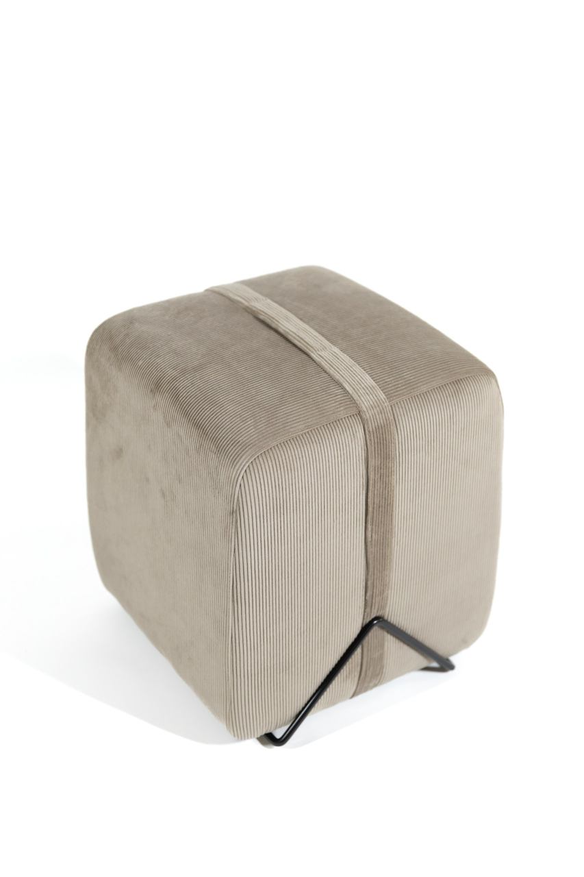 Taburet Snug velur bej [3]