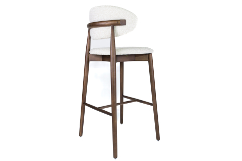 Scaune de bar - Scaun de bar alb Zido boucle