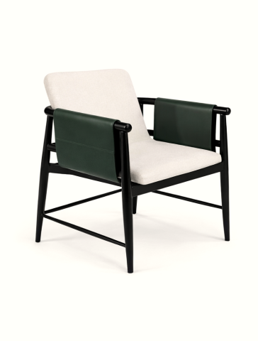 Scaune de dining - Scaun dining Mossy bej cu verde