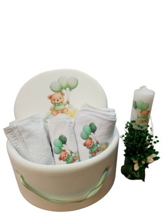 TRUSOURI - Set Complet Botez – Trusou, Lumânare și Cutie Premium