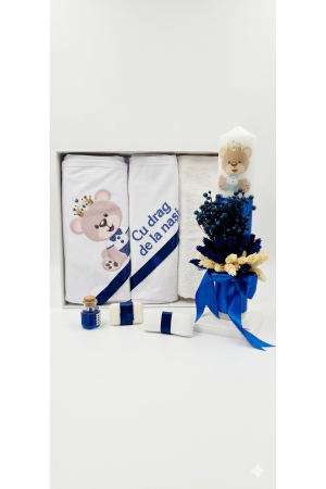 TRUSOURI - Trusou Botez Băieți și Fete cu Lumânare - Set Complet Premium, Model cu Personaj și Accesorii