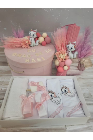 TRUSOURI - Trusou Botez Complet Fete și Băieți: Lumânare, Cutie, Accesorii