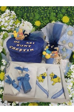 TRUSOURI - Trusou Botez Complet Fete și Băieți: Lumânare, Cutie, Accesorii