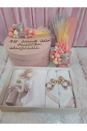 TRUSOURI - Trusou Botez Complet Fete și Băieți: Lumânare, Cutie, Accesorii