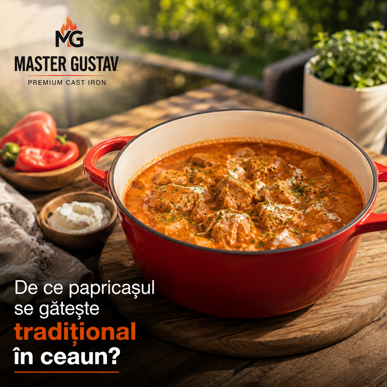 De ce papricașul se gătește tradițional în ceaun?