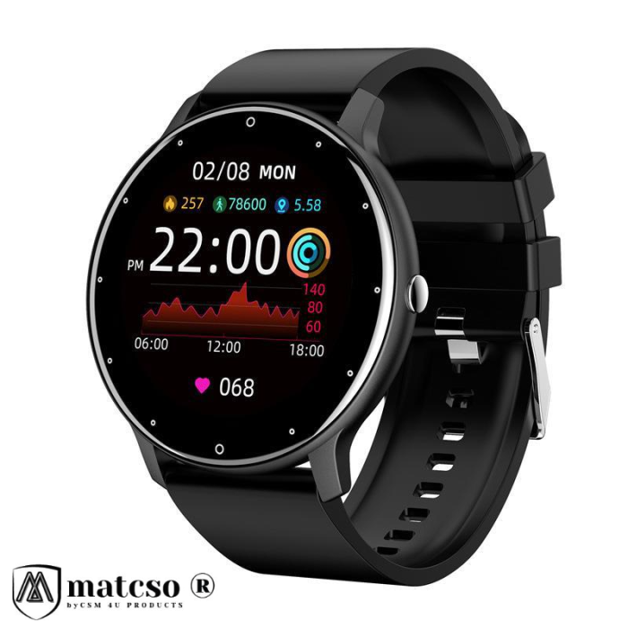 Ceas SmartWatch, Display 1.28 inch, Notificari Apeluri, Sms, Social Media, Full Touch, Ritm Cardiac, Tensiune Arteriala, Monitorizare activitati fizice, Moduri Sport, Somn, Nivel Oxigen, Pedometru, Pl [1]