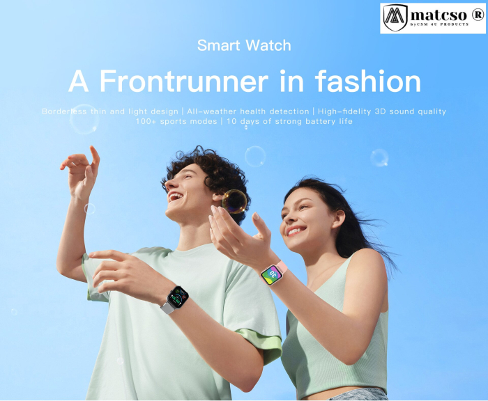 Ceas SmartWatch, matcso by CSM 4U PRODUCTS®, SWTZL54, Apel Bluetooth, Display 1.83", Notificari Apel si Retele Sociale, Monitorizare Ritm Cardiac, Tensiune Arteriala, Somn, Smart Asistent Fitness Trac [3]