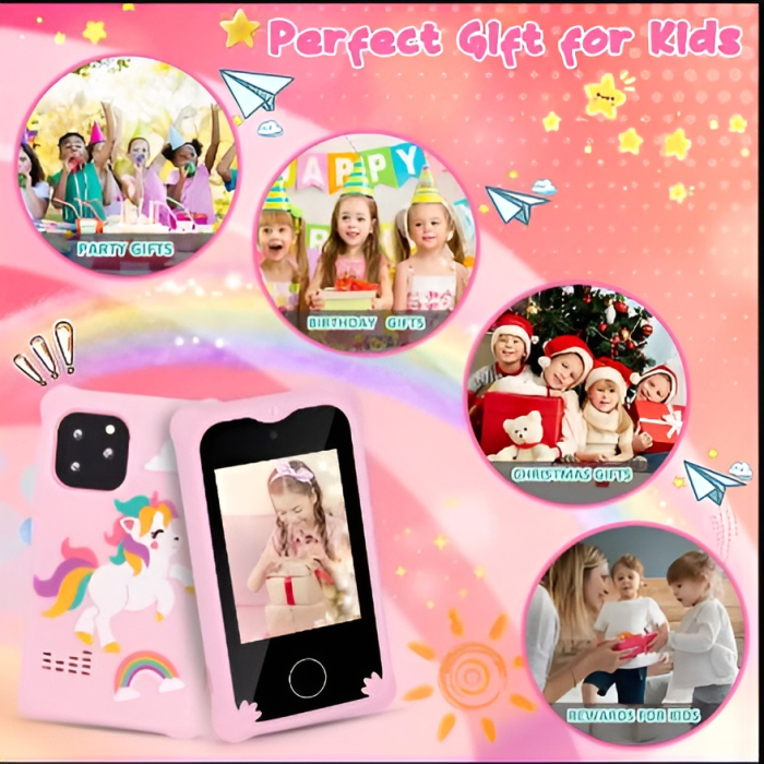 Telefon Inteligent Jucarie Pentru Copii, matcso by CSM 4U PRODUCTS®, Ecran Tactil 2.8 inch, Camera Dubla 8.0 MP, Video HD, Player Muzical MP3, Jocuri Puzzle, Jocuri Educative, Card Memorie Micro SD 32 [5]