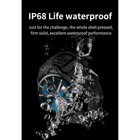 Ceas Smartwatch Amoled, matcso®, Display 1.43 inch, Rezolutie 466*466 HD, Rezistent la apa IP68, Incarcator Magnetic, Notificari Apeluri/Sms/Social Media, Monitorizare activitati fizice, Somn, Ritm ca [2]