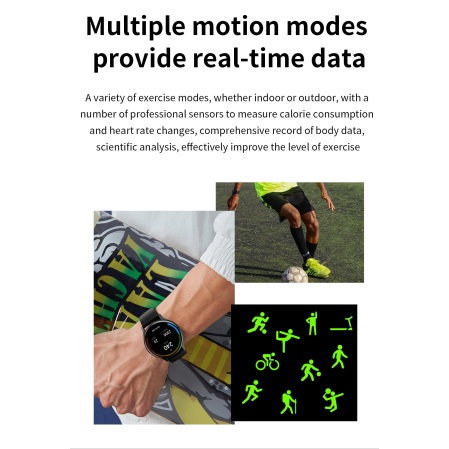 Ceas Smartwatch Amoled, matcso®, Display 1.43 inch, Rezolutie 466*466 HD, Rezistent la apa IP68, Incarcator Magnetic, Notificari Apeluri/Sms/Social Media, Monitorizare activitati fizice, Somn, Ritm ca [4]