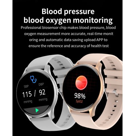 Ceas Smartwatch Amoled, matcso®, Display 1.43 inch, Rezolutie 466*466 HD, Rezistent la apa IP68, Incarcator Magnetic, Notificari Apeluri/Sms/Social Media, Monitorizare activitati fizice, Somn, Ritm ca [6]