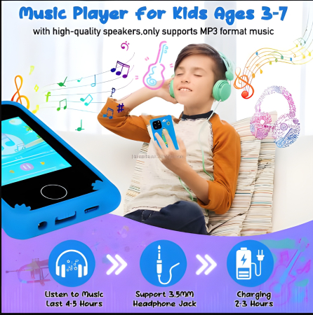 Telefon Inteligent Jucarie Pentru Copii, matcso by CSM 4U PRODUCTS®, Ecran Tactil 2.8 inch, Camera Dubla 8.0 MP, Video HD, Player Muzical MP3, Jocuri Puzzle, Jocuri Educative, Card Memorie Micro SD 32 [3]