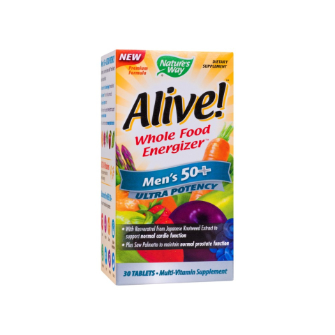 Vitamine și Minerale - ALIVE! MEN'S 50+ ULTRA 30CPR
