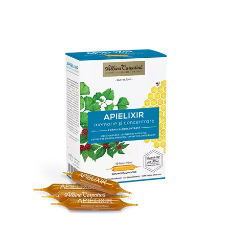 Sistem Nervos / Concentrare - APIELIXIR MEMORIE SI CONCENTRARE 10ML*10FIOLE