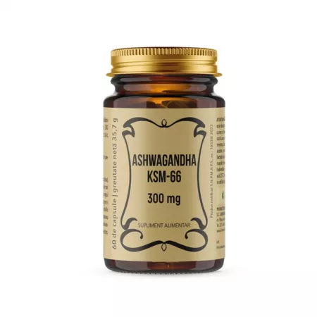 Afecțiuni și Nevoi - ASHWAGANDHA KSM-66 300MG 60CPS