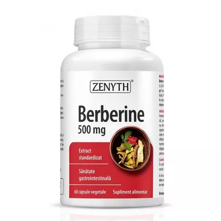 Plante & Extracte naturale - BERBERINE 500MG 60CPS VEGETALE