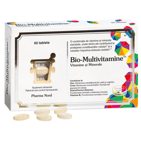 Vitamine și Minerale - BIO-MULTIVITAMINE 60CPR