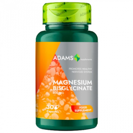 Vitamine și Minerale - Bisglicinat de Magneziu 800mg 30cps