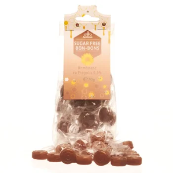 Imunitate - BOMBOANE FARA ZAHAR CU PROPOLIS SI LEMN DULCE 70GR – APIDAVA