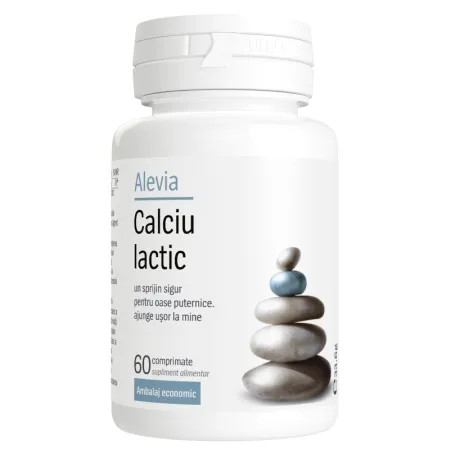 Suplimente Alimentare - CALCIU LACTIC 60CPR