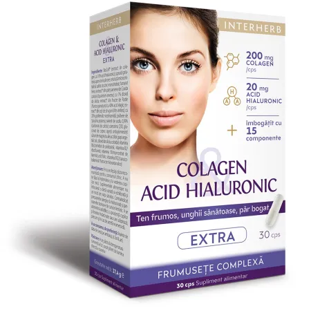Articulații și Oase - COLAGEN&ACID HIALURONIC EXTRA 30CPS