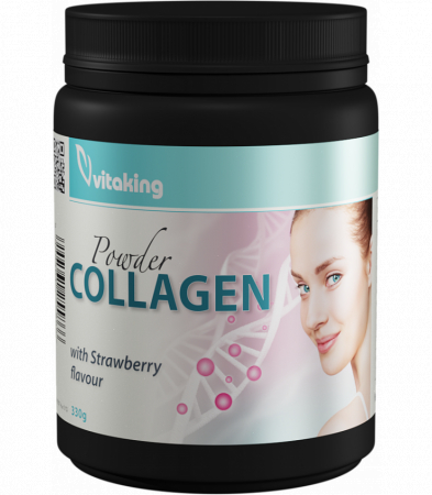 Piele, Păr și Unghii - COLAGEN CU VITAMINA C GUST DE CAPSUNE 330GR