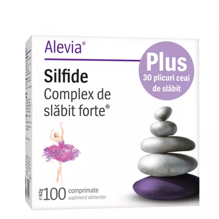 Afecțiuni și Nevoi - COMPLEX SLABIT F.100CPR(SILFIDE)+CEAI SLABIT 30DZ PCH