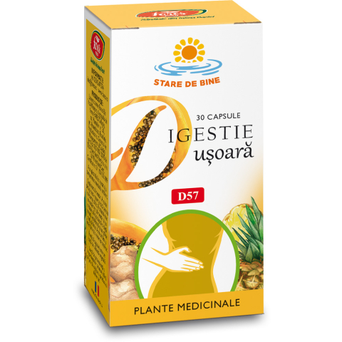 Probiotice și enzime digestive - DIGESTIE USOARA D57 30CPS