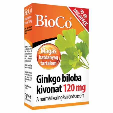 Extracte naturale și Plante medicinale - Extract de Ginkgo biloba 120 mg x 90 comprimate