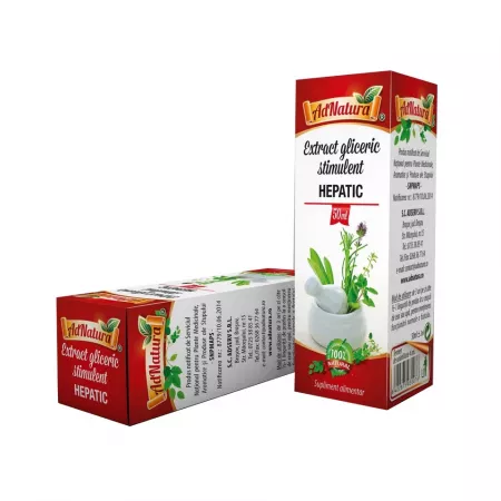 Digestie și Balonare - EXTRACT GLICERIC STIMULENT HEPATIC 50ML