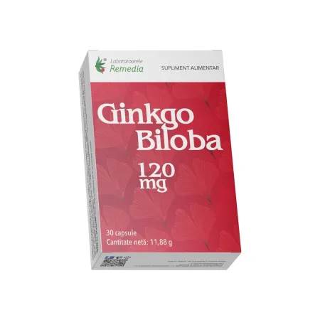 Afecțiuni și Nevoi - GINKGO BILOBA 120MG 30CPS