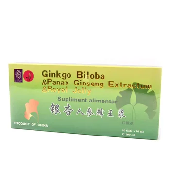 Afecțiuni și Nevoi - GINKGO BILOBA+GINSENG+ROYAL JELLY 10ML*10FIOLE