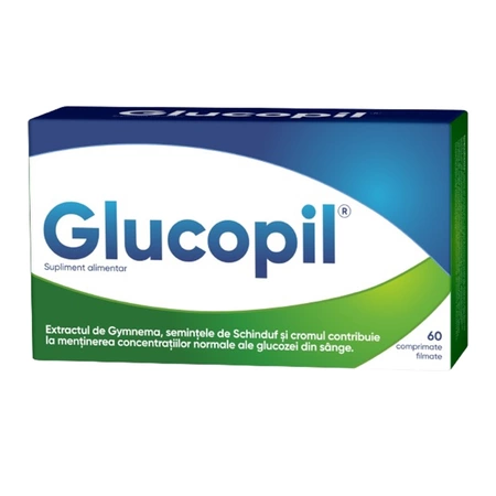 Îngrijire și Frumusețe - GLUCOPIL 60CPR FILMATE