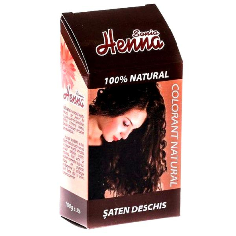 Regenerare păr - HENNA CASTANIU DESCHIS 100GR