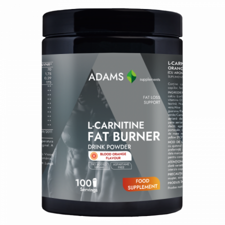 Suplimente pentru Sport - L-Carnitine Fat Burner (orange), 350g, Adams