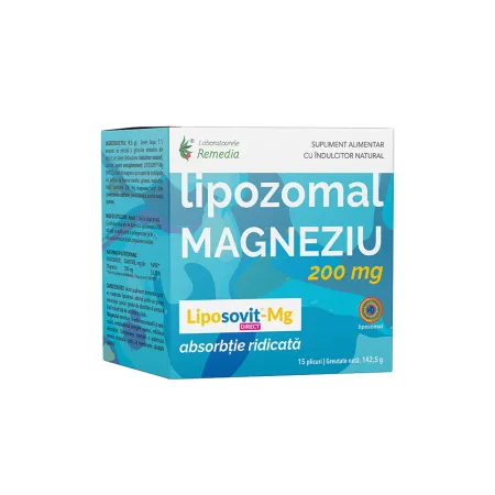 Vitamine și Minerale - LIPOZOMAL MAGNEZIU 200MG 15DZ