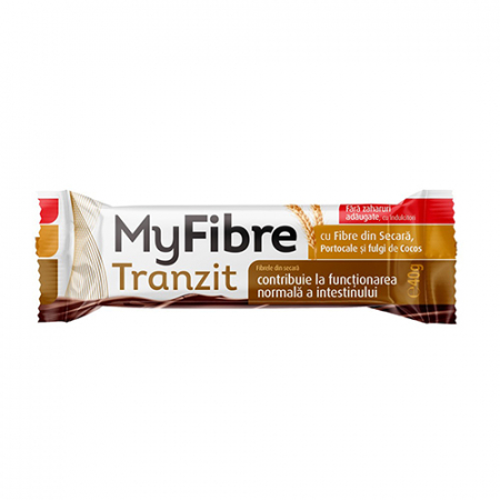 Constipație / Tranzit Lent - MYFIBRE TRANZIT BATON DIGESTIV DIN SECARA 40G