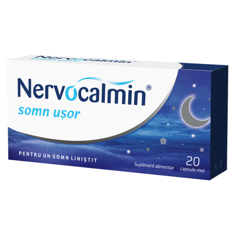Somn și Stres - NERVOCALMIN SOMN USOR CU VALERIANA 20CPS MOI