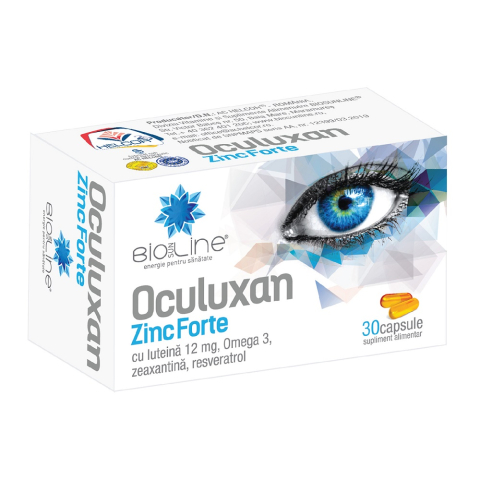 Vitamine și Minerale - OCULUXAN ZINC FORTE 30CPS