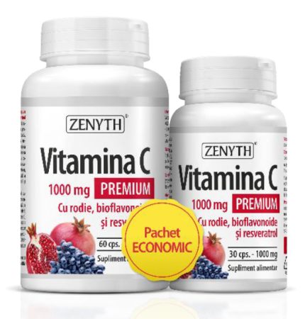 1+1 Gratis - PACHET 1+1 VITAMINA C 1000 mg