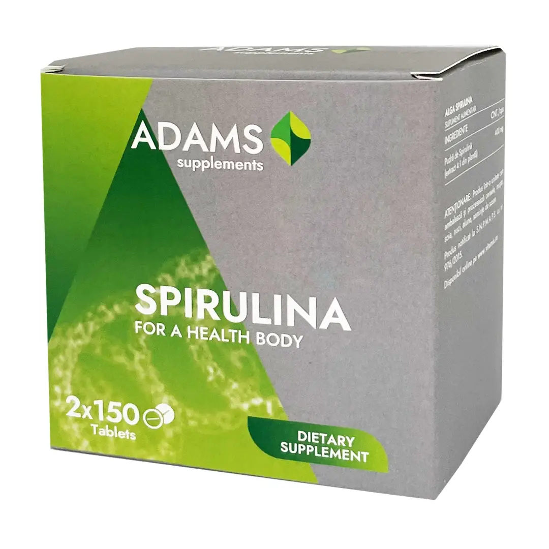 Superalimente (Spirulină, Chlorella, etc.) - Pachet  Alga Spirulina 400mg 300tab