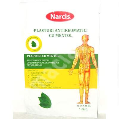 Afecțiuni și Nevoi - PLASTURI ANTIREUMATICI CU MENTOL 12*18CM